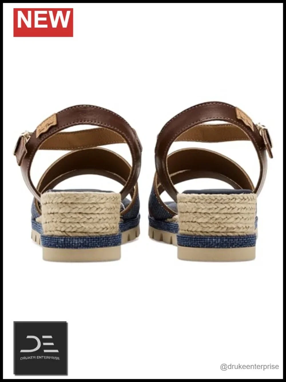 Espadrille Wedge Sandals Open Toe Ankle Strap Jute Midsole Cotton Leather